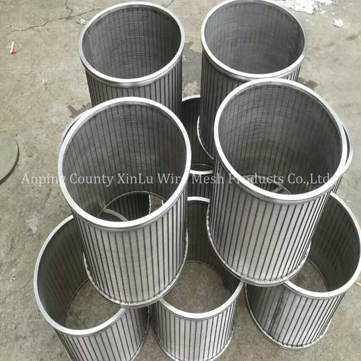 STAINLESS STEEL ROTARY DRUM SCREENS / WEDGE WIRE JOHNSON CYLINDRICAL SCREENS /FILTER DRUM FOR WASTE TREATMENT EQUIPMENT