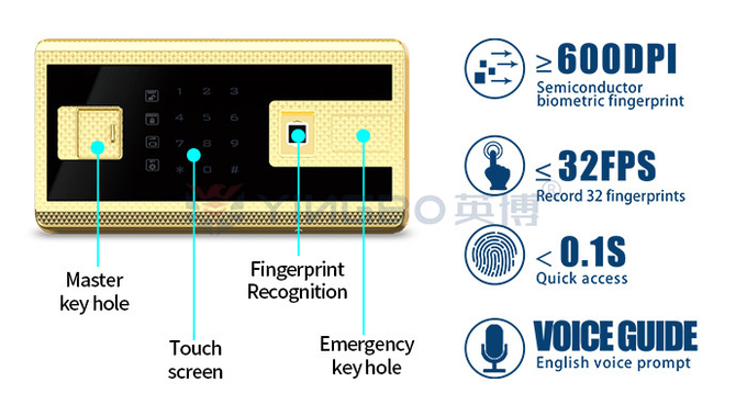 39kg Luxury Home Safe Box Dual Alarm YB/RS-70