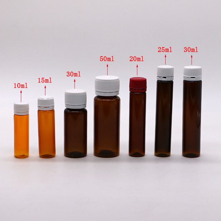 Tamper Proof 10ml/15ml/20ml/30ml/50ml Oral Medical Plastic Bottle for Liquid Supplement