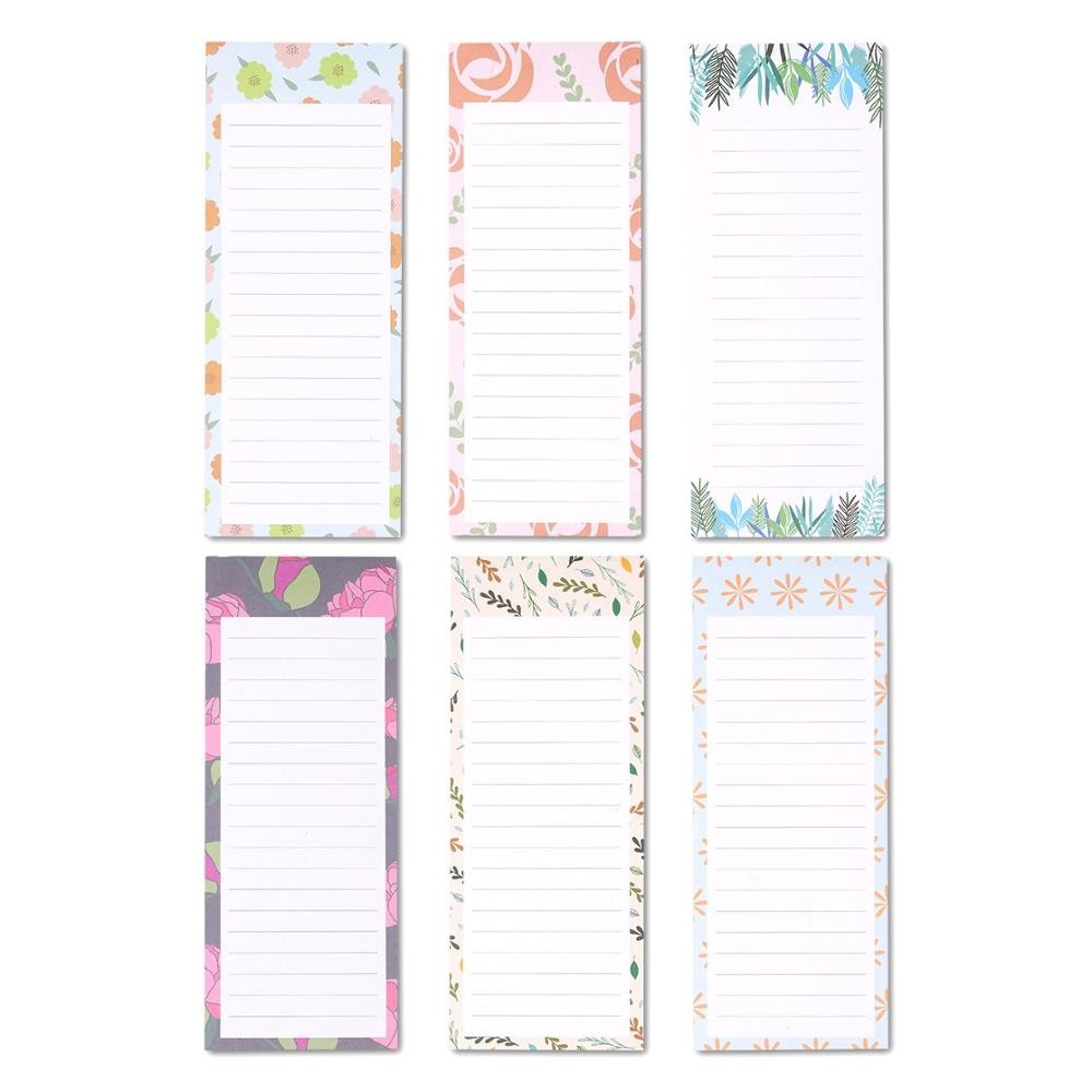 CMYK Magnetic Fridge Notepads Shopping Grocery List Pad For School