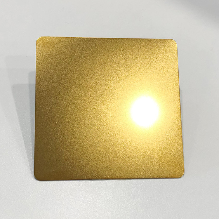 0.5mm Decorative Stainless Steel Sheet Gold Color Bead Blasted JIS Standard