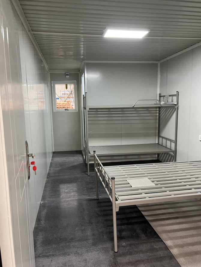 Flat Roof Modular 2 Bedroom Container House High Durability