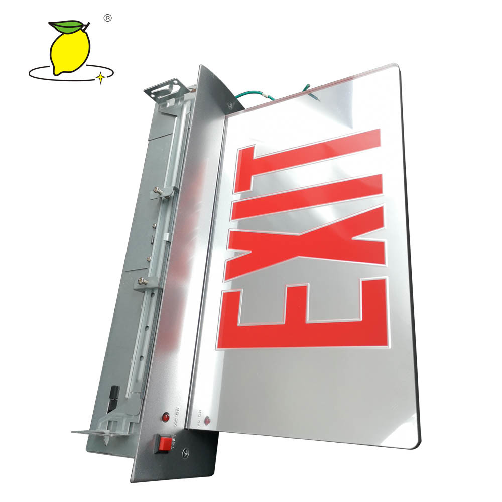 Ceiling Mounted LED Emergency Exit Sign Rechargeable For Hospital / Hotel