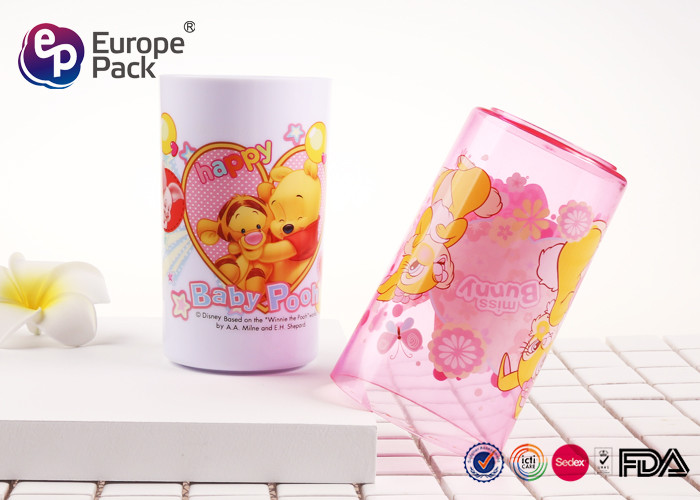 Unbreakable Childrens Plastic Cups Volume 270Ml Plastic Kids Mug