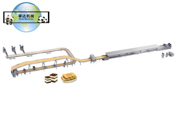 Full Automatic Swiss Roll and Layer Cake Production Line, Swiss Roll and Layer Cake Processing Line Equipment Machinery 0