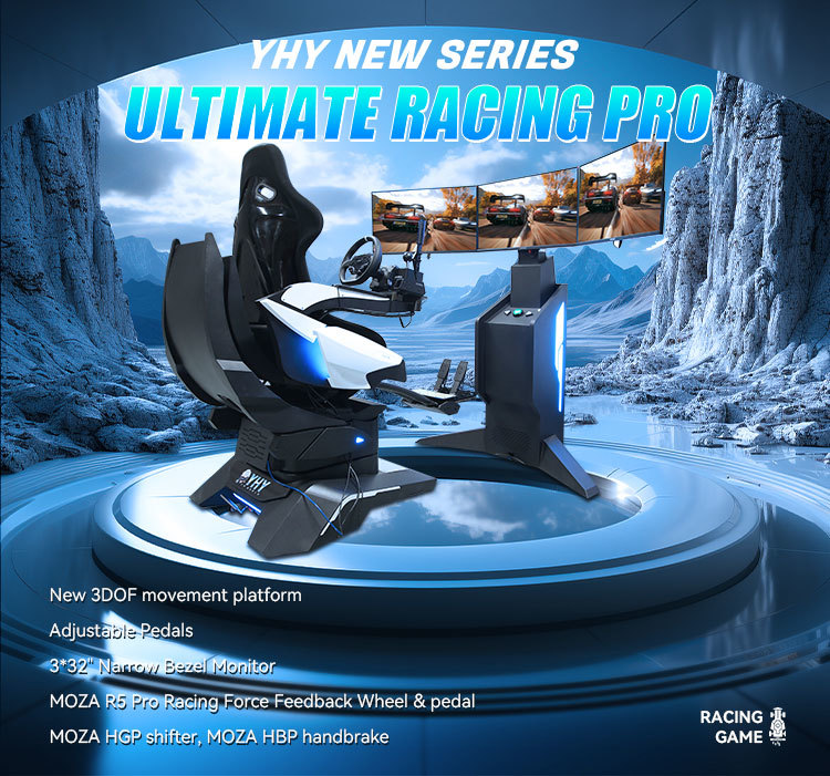MOZA Professional Racing Game Simulator With Motion Real-time Feedback Chair