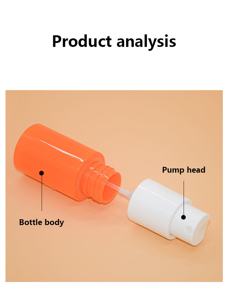 30ml PP PET Nano Moisture Fine Mist Spray Bottles Left Right Switch Lock