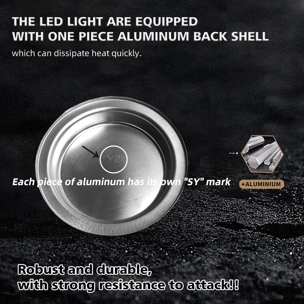 5-3/4 5.75 Inch GN125 12 LED YAYE Motorcycle Headlight with High Low Beam and DRL Function