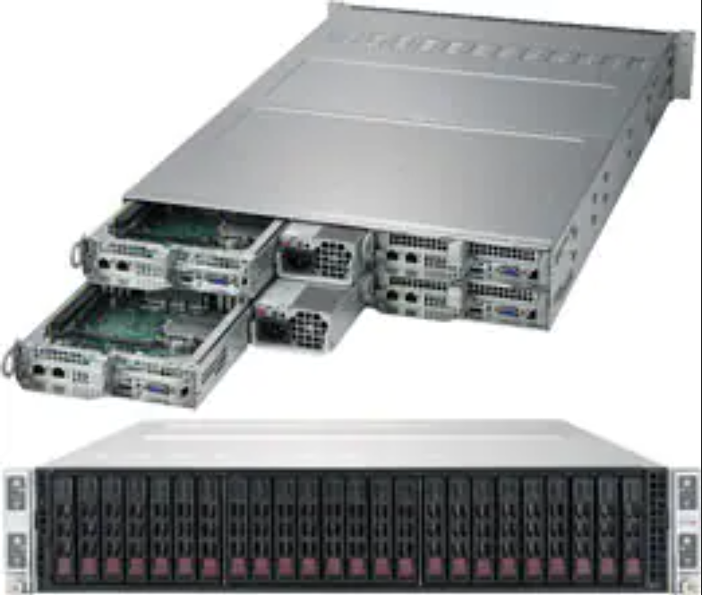 2U Twin2 Supermicro Storage Server SYS-2029TP-HC1R 24x SATA 2200W Redundant