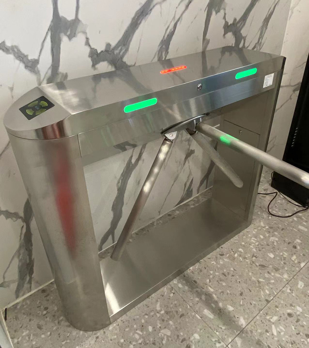 304 Stainless Steel Automatic Tripod Turnstile Access Control System For Pedestrian