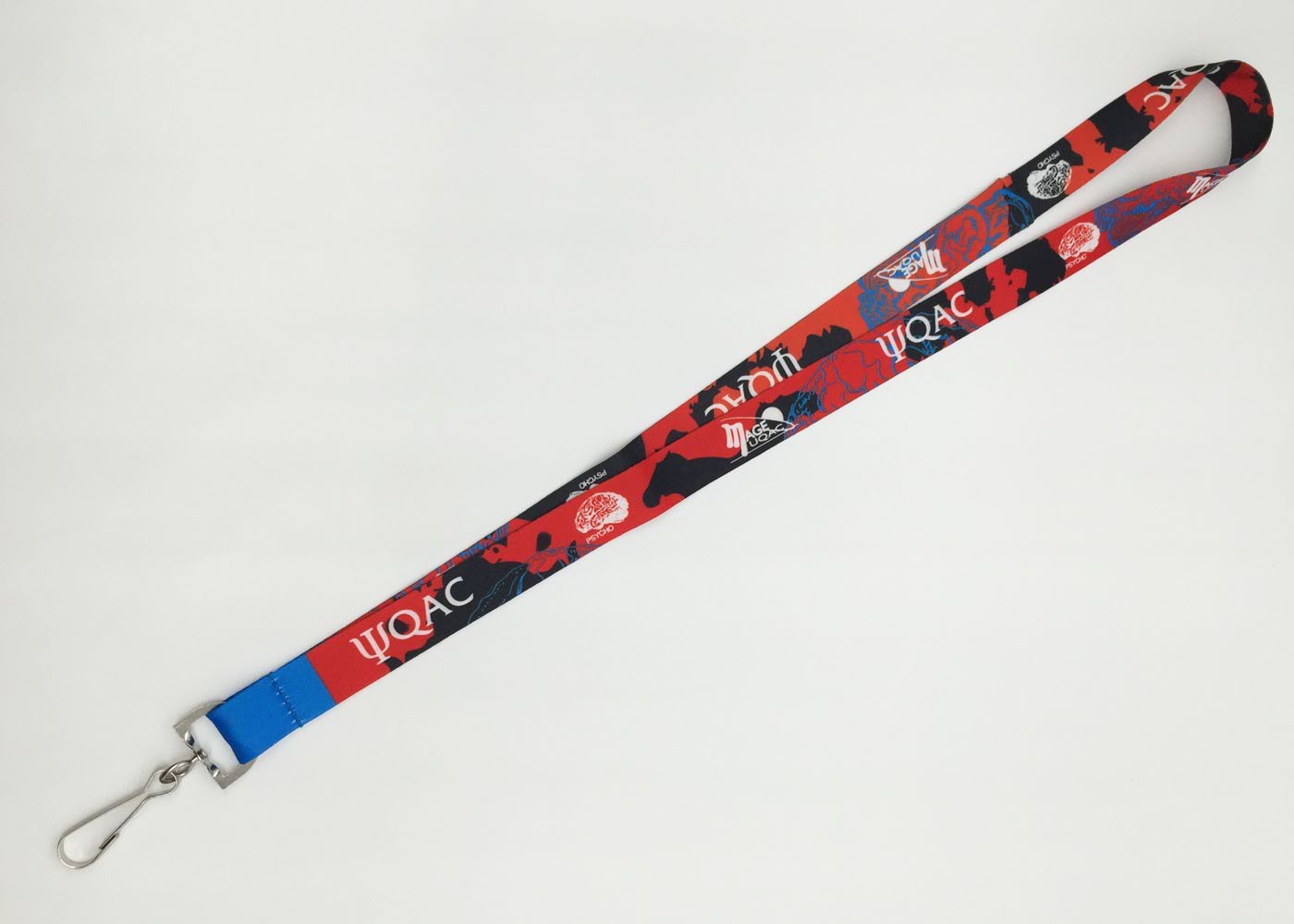 Colorful Event Staff Flat Polyester Lanyards With Logo / Safety Neck Lanyards