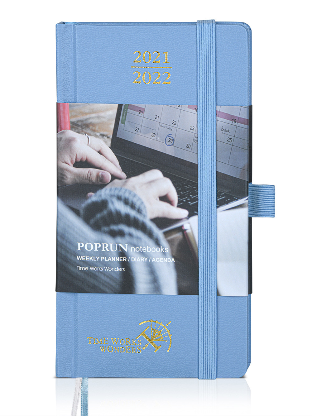 Hardshell Spiral Bound Academic Planner Customization Dusty Blue