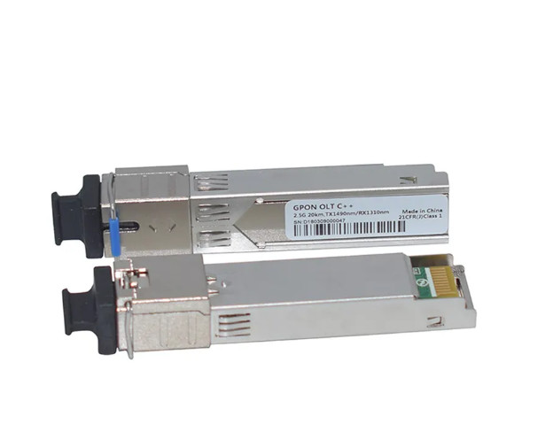 GPON OLT SFP Transceiver Module Single Port SC 20km TX1490nm RX1310nm