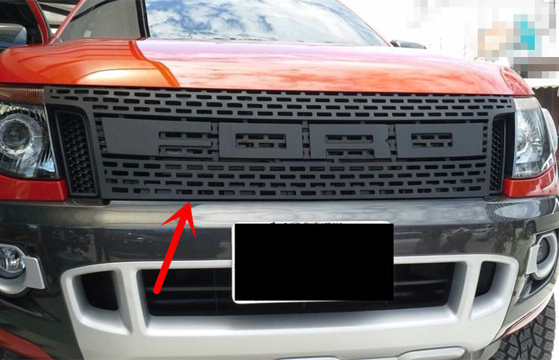 Ford Ranger T6 2012 2013 2014 Spare Parts Modified Front Grilles With LED Light