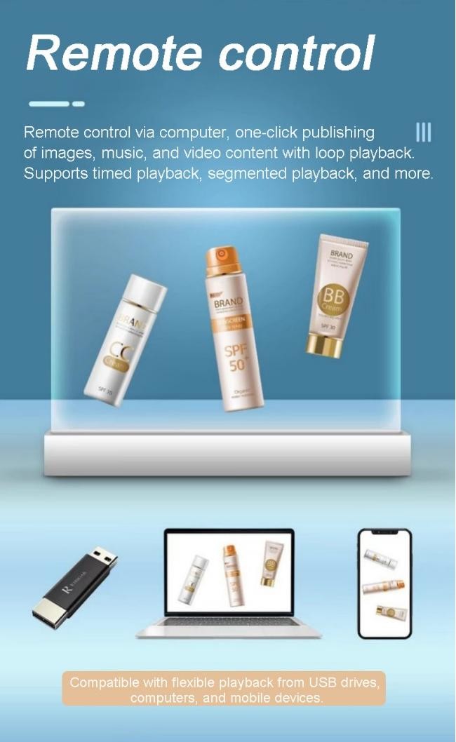 Touch OLED Transparent Screen Cutting Edge Display Science Technology Exhibitions Charm Suitable in Stock