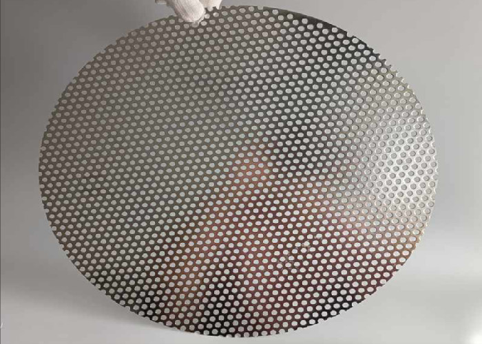Galvanized Perforated Wire Mesh Custom Sizes For Ventilation Industrial Fencing