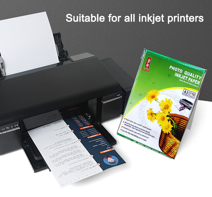 A3 Single Side Matte Coated Inkjet Paper Bright White 297*420mm