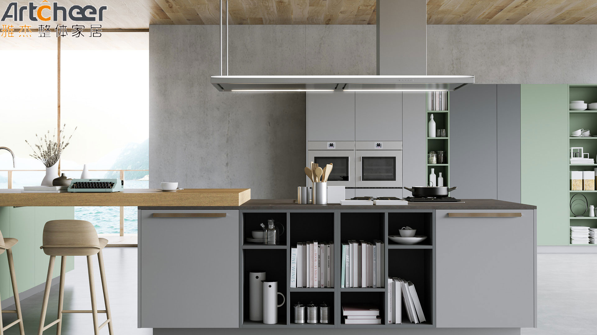 Modular Kitchen Furniture Cabinets in ECO Friendly Material Grade and Customized Size