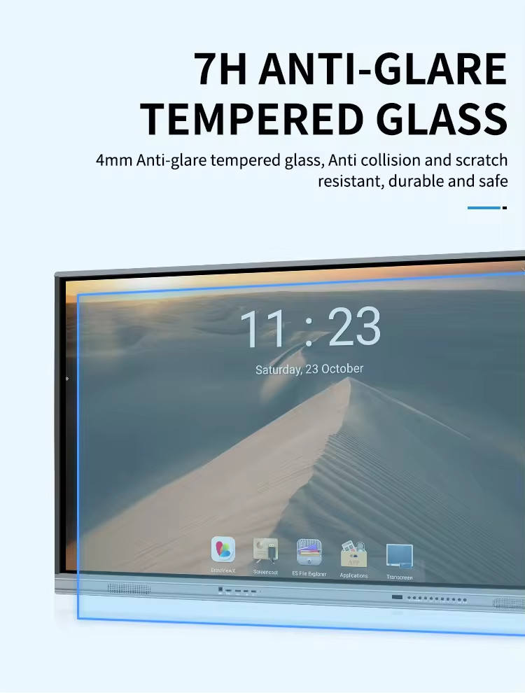 iBoard 65 Inch 4k LCD Interactive Boards Digital Flat Panel Smart Touch Screen for Conference Classroom