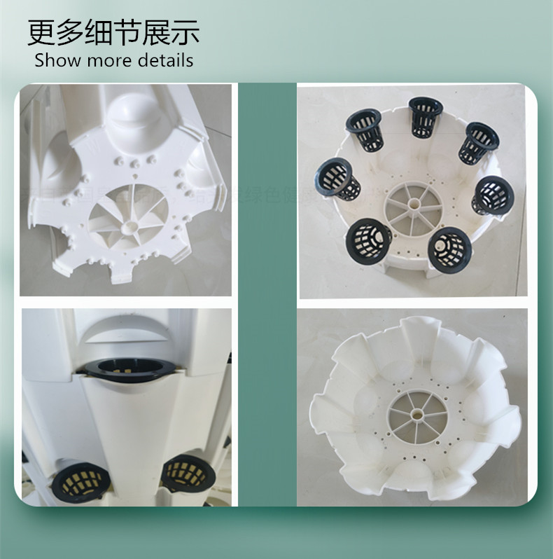 Balcony vegetable soilless cultivation equipment, hydroponic system, greenhouse greenhouse New agricultural planting tower
