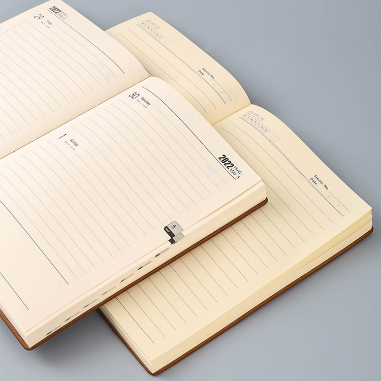 Efficiently Manage Your Time with 2022 A5 Time Management Kraft Notebook Customizable