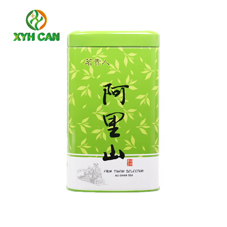 Tea Tin Can Recyclable Empty Round Glossy Matte Printing Tin Box Packing for Tea