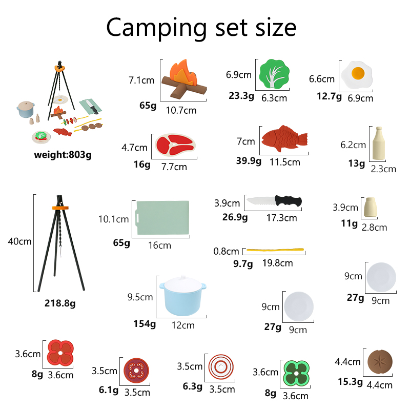 BBQ Barbecue Kitchen Toy Set with Pretend Smoke Kitchen Accessories Play Food Toy for Pretend Play Cooking for Kids