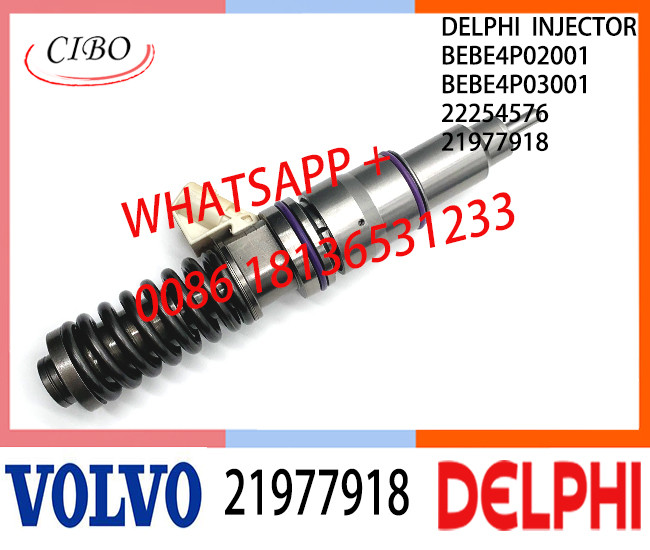 Fuel engine Diesel Injector 21977918 BEBE4P02001 BEBE4P03001 22254576 E3.27 for VOL MD13 EURO 6