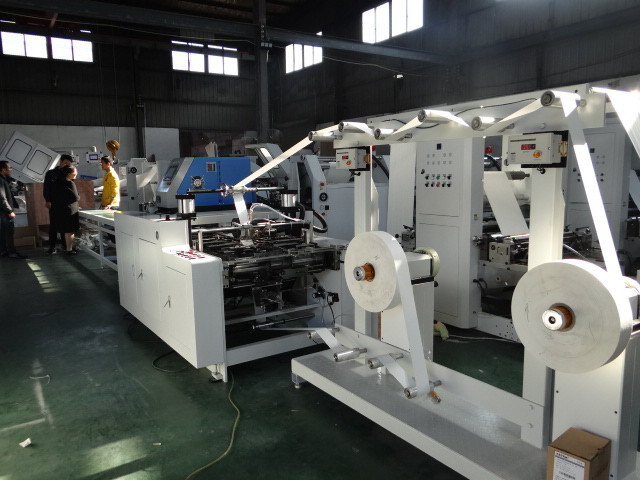 180 Pcs/Min Kraft Bag Making Machine 12mm Kraft Paper Bag Machine