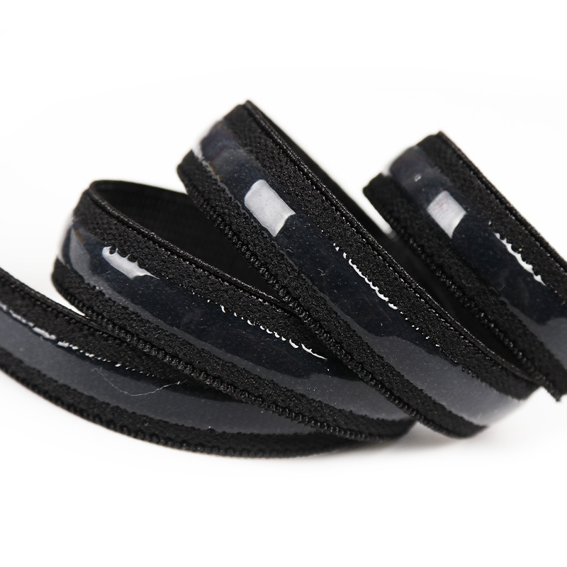 Eco-Friendly Nylon Coated Anti Slip Band Silicone Elastic Webbing For Underwear Accessories Shoulder Tape Elastic Band Trim