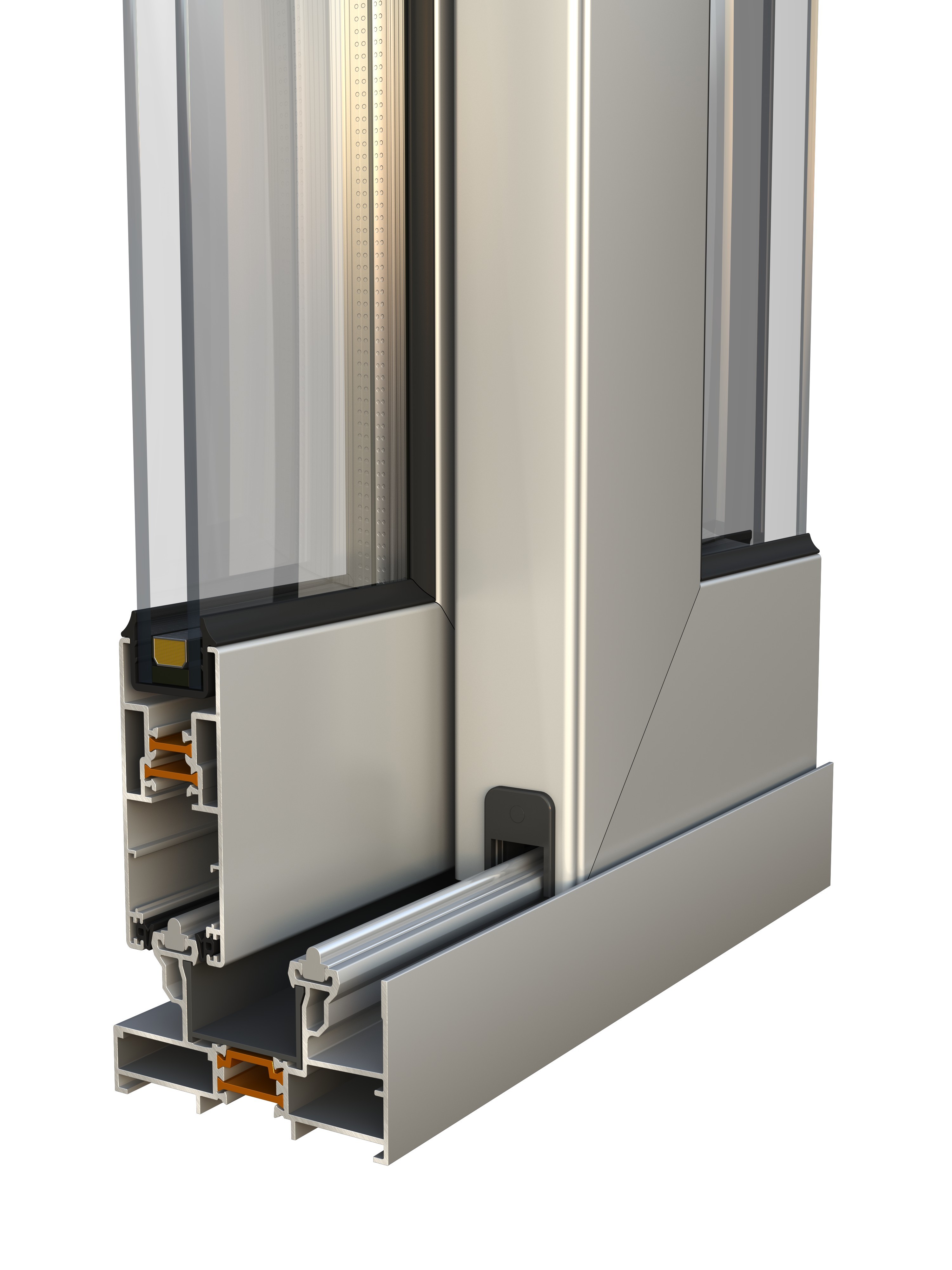 Anodized Aluminum Window Frame Extrusions White Furniture Decoration