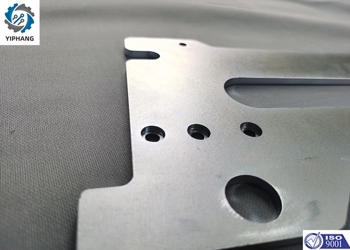 Galvanized Medical Sheet Metal Fabrication 5mm Inspection Equipment Shaft Holder Plate