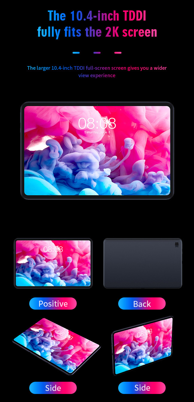 Android 10.0 3C Electronics 10.4 Inch Gesture Touch Dark Mode 4G Full Network Tablet