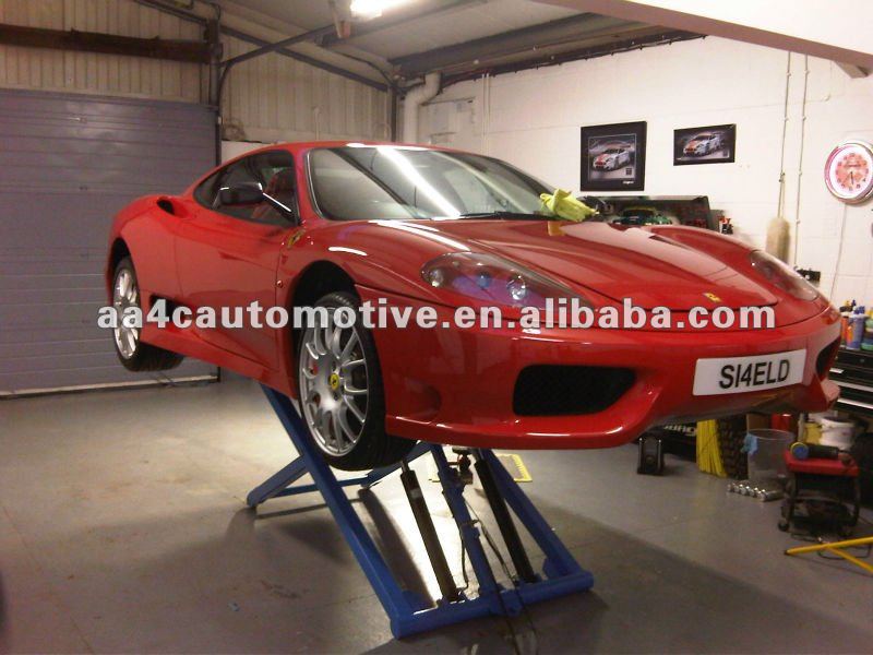 1.2M 2.7T Scissor Vehicle Lift Low Rise Pneumatic Portable Low Rise Car Lift