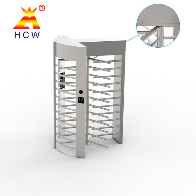Revolving Full Height Turnstile Gate RFID 2D Readers For Pedestrian