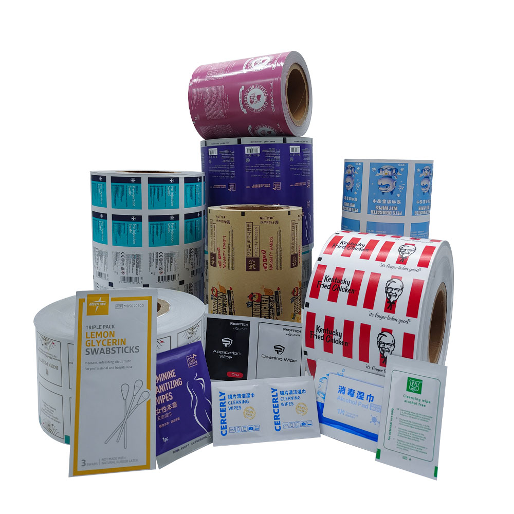 Pulping Type Mechanical Pulp Aluminum Foil Film Rolls for 75% Alcohol Pad Packaging