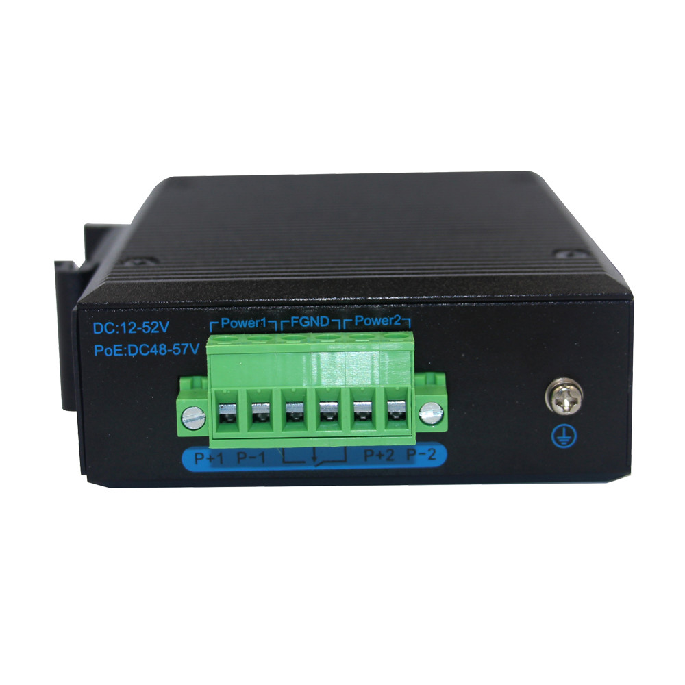 Fiber To 2 UTP Port Unmanaged Industrial Ethernet Switch