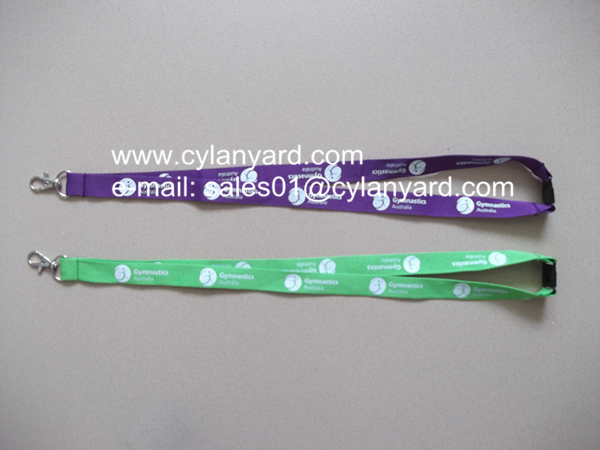 Printed colored polyester neck ribbons