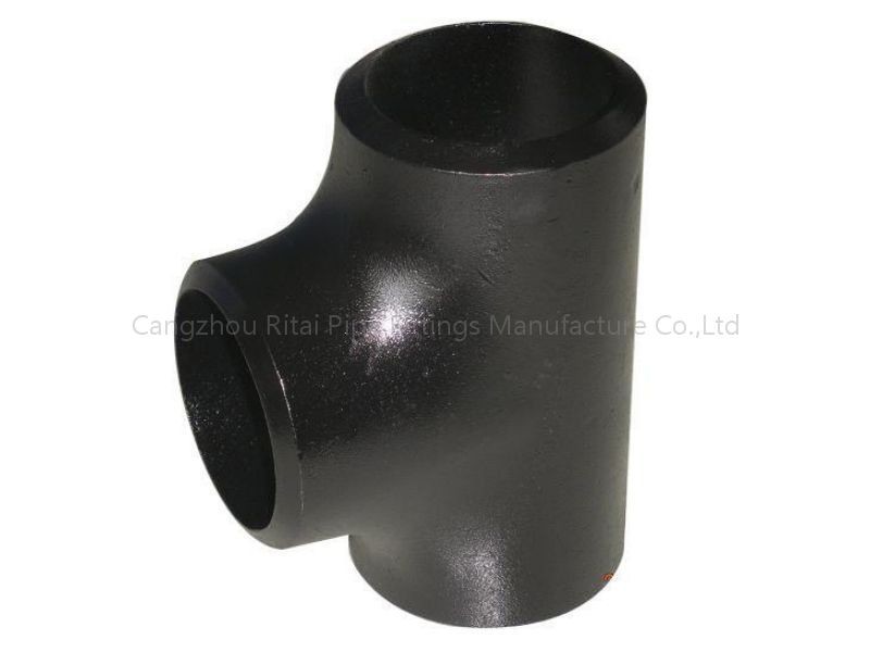 SS400 Straight Pipe Fitting Tee ASTM A234 WPB Carbon Steel MS Equal EN10253