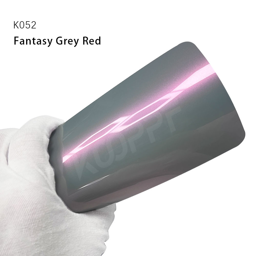 Fantasy Grey Red 8.0 Mil TPU PPF Color Car Like Wrap Paint Protection Film