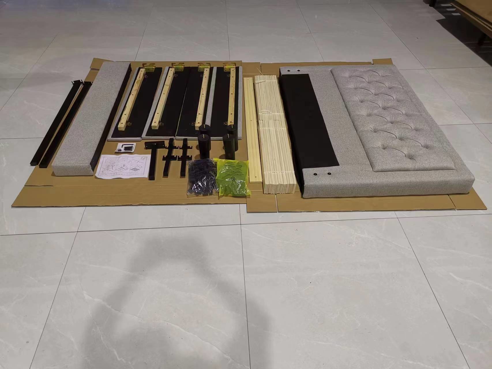 King Double Size Upholstered Bed For Home And Hotel