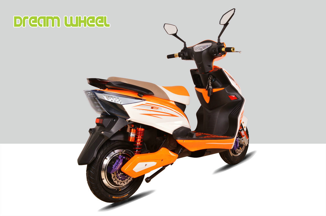 48V 600W Electric Bike Scooter , 45km/h Pedal Assisted Electric Scooter 90km