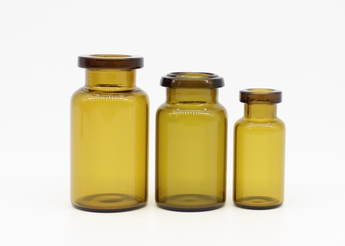 1-30ml Amber / Brown Pharmacy Little Liquid Tubular Glass Bottle Vial