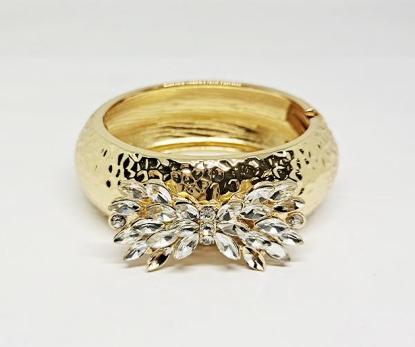 Fashion bowknot Crystal Bracelet Bangle for Women Gold Silver Color Wedding