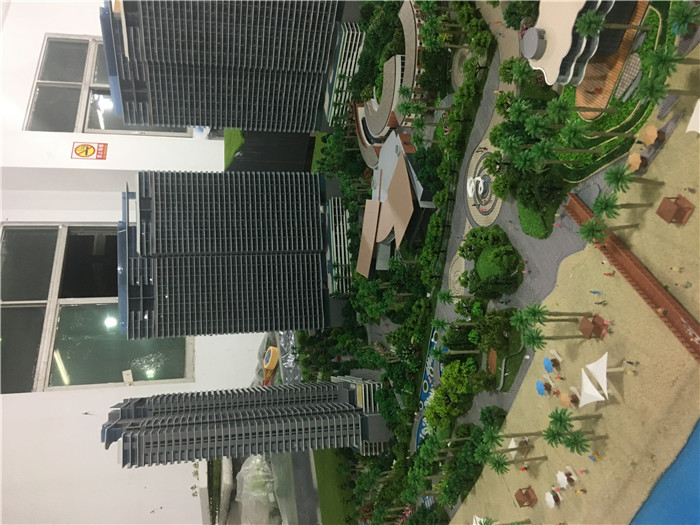 1/75 Scale Architectural House Models Builder With Light / High Rise Scale Residential Maquette