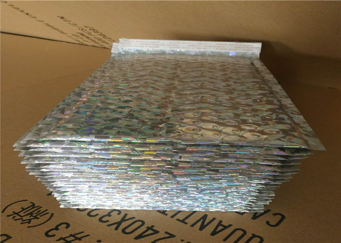 Recycled Holographic Bubble Envelopes Decorative Mailing Bags Self Sealing