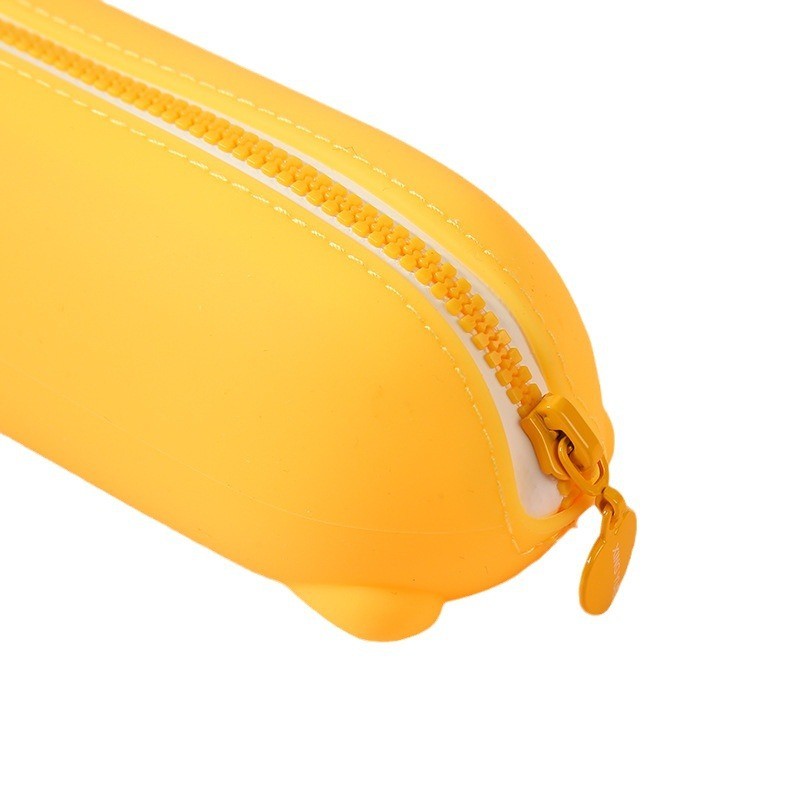 Pig Silicone Cartoon Pencil Box For Boys And Girls Stationery Case Pencil Pouch Makeup Bag School Supplies For Kids