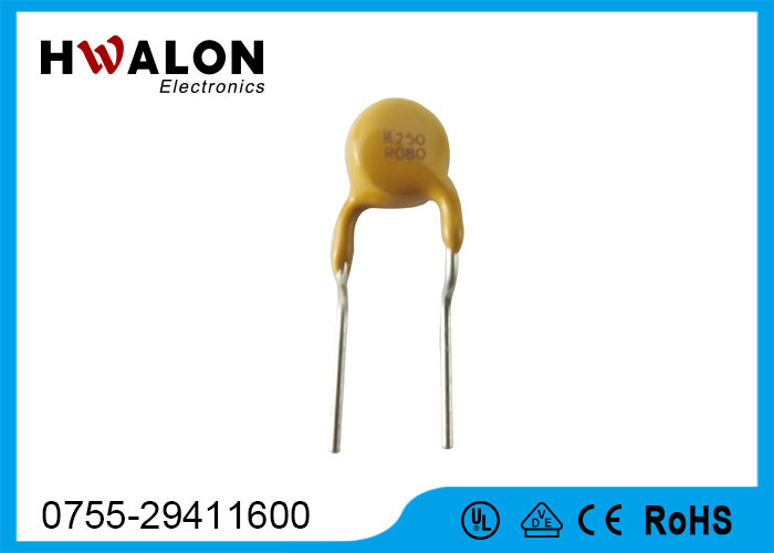 60V Round Radial Leaded Type PPTC Thermistor , Pptc Resettable Fuse For Electronic toys