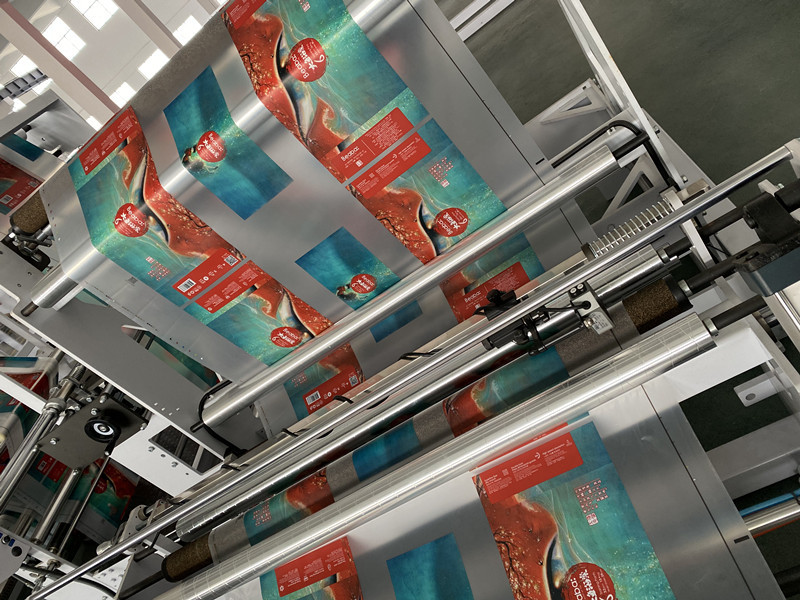Euro Tissue Plastic Bag Making Equipment 65 Bags/Min 15kw 450mm