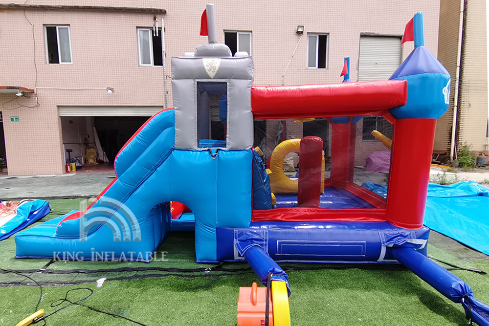 Inflatable Bounce House Double Slide Kids Birthday Party Bouncy Castle Bouncer Combo